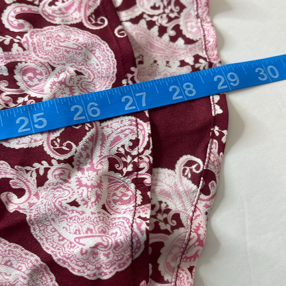 Equipment Femme 100% Silk Button Down Blouse Cherine with Pocket Syrah Multi 1X - Picture 14 of 14